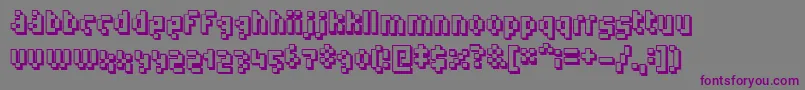 More about Humanoid ffy Font Humanoid ffy Font – Purple Fonts on Gray Background