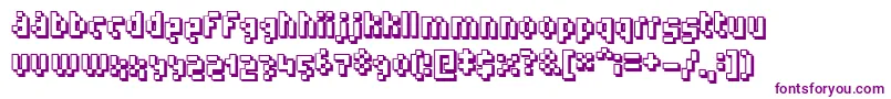 Humanoid ffy Font – Purple Fonts on White Background
