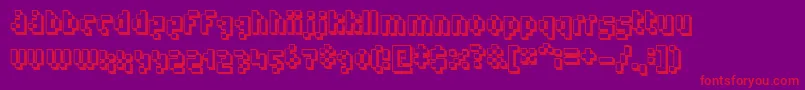 Humanoid ffy Font – Red Fonts on Purple Background