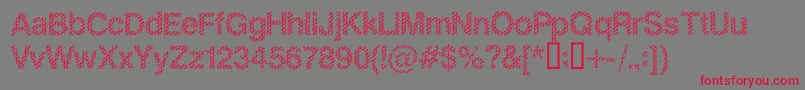 SlangKing Font – Red Fonts on Gray Background