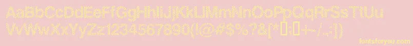 SlangKing Font – Yellow Fonts on Pink Background