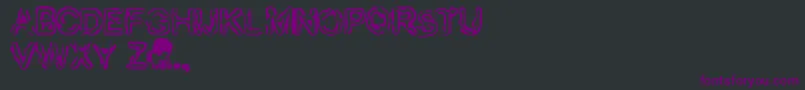 Fingeredflesh Font – Purple Fonts on Black Background