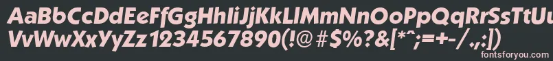 KoblenzserialXboldItalic Font – Pink Fonts on Black Background