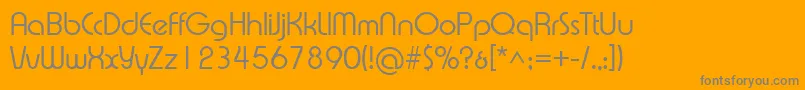 Xprsvl Font – Gray Fonts on Orange Background