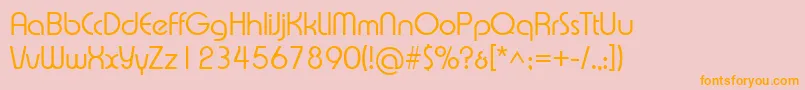 Xprsvl Font – Orange Fonts on Pink Background