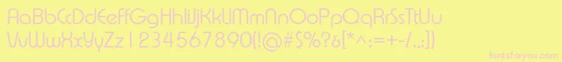 Xprsvl Font – Pink Fonts on Yellow Background