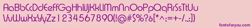 Xprsvl Font – Purple Fonts on Pink Background