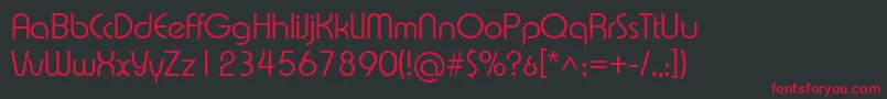 Xprsvl Font – Red Fonts on Black Background