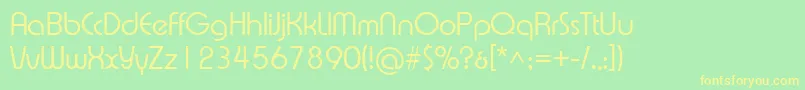 Xprsvl Font – Yellow Fonts on Green Background