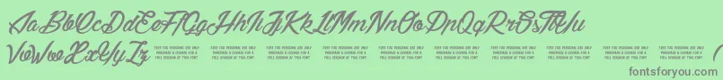 LilyOfTheValley Font – Gray Fonts on Green Background