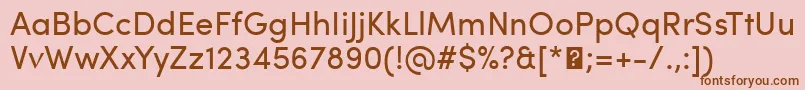 SofiaProRegular Font – Brown Fonts on Pink Background
