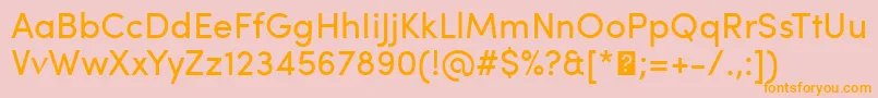 SofiaProRegular Font – Orange Fonts on Pink Background