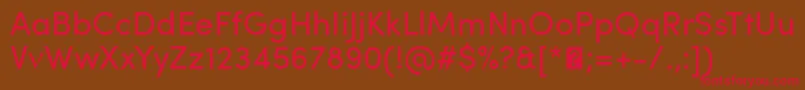 SofiaProRegular Font – Red Fonts on Brown Background