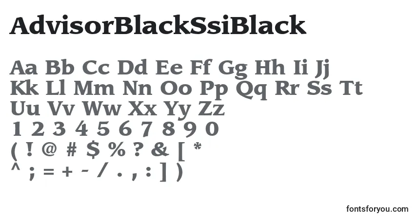 Police AdvisorBlackSsiBlack - Alphabet, Chiffres, Caractères Spéciaux