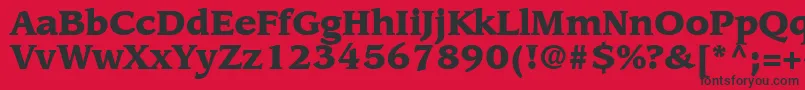 AdvisorBlackSsiBlack Font – Black Fonts on Red Background