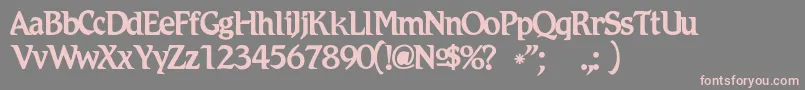 Romicc Font – Pink Fonts on Gray Background