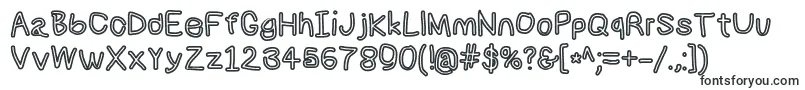 Numbbunnybdout-fontti – Alkavat N:lla olevat fontit