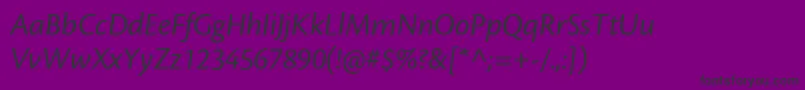 Шрифт CronosproSubhit – чёрные шрифты на фиолетовом фоне