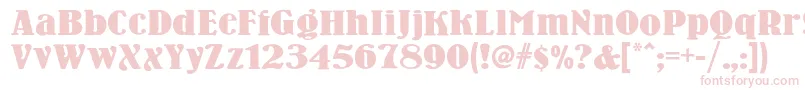 Woodennickelnf-fontti – vaaleanpunaiset fontit