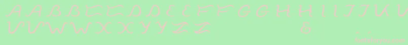 Tagalogika Font – Pink Fonts on Green Background