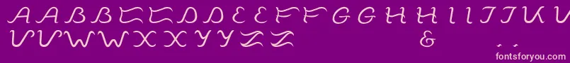 Tagalogika Font – Pink Fonts on Purple Background