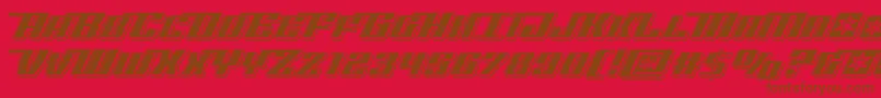 Rocketpoppunch Font – Brown Fonts on Red Background