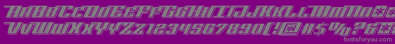 Rocketpoppunch Font – Gray Fonts on Purple Background