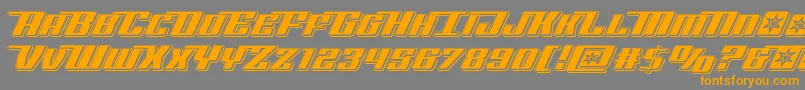 Rocketpoppunch Font – Orange Fonts on Gray Background