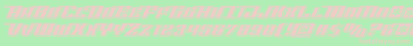 Rocketpoppunch Font – Pink Fonts on Green Background