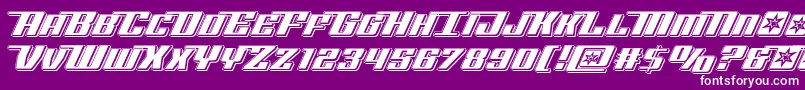 Rocketpoppunch Font – White Fonts on Purple Background