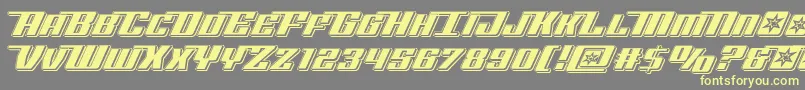 Rocketpoppunch Font – Yellow Fonts on Gray Background
