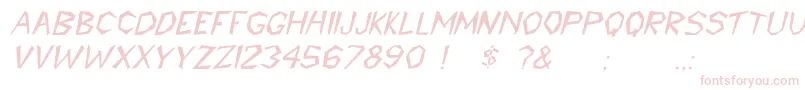 CavemannItalic-Schriftart – Rosa Schriften