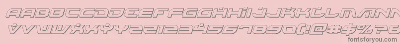Battlefieldv43Dital Font – Gray Fonts on Pink Background