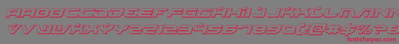Battlefieldv43Dital Font – Red Fonts on Gray Background