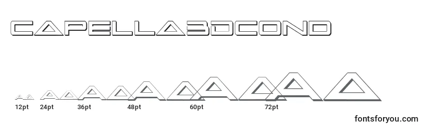 Capella3Dcond Font Sizes
