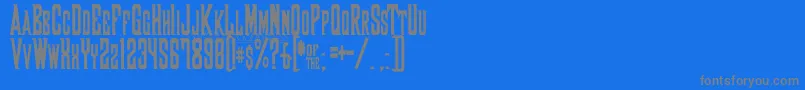 ShadowOfXizorフォントについての詳細 フォントShadowOfXizor – 青い背景に灰色の文字