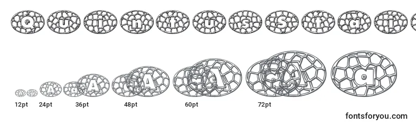 Размеры шрифта QuintusStainedcameo