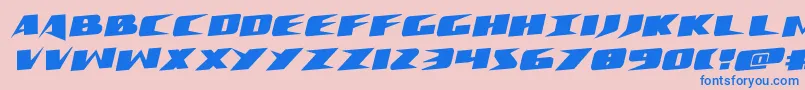 Шрифт Crimesyndicaterotate – синие шрифты на розовом фоне