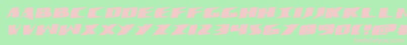 Шрифт Crimesyndicaterotate – розовые шрифты на зелёном фоне