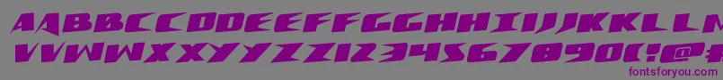 Crimesyndicaterotate Font – Purple Fonts on Gray Background