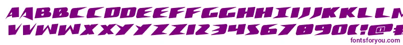 Crimesyndicaterotate-fontti – violetit fontit valkoisella taustalla