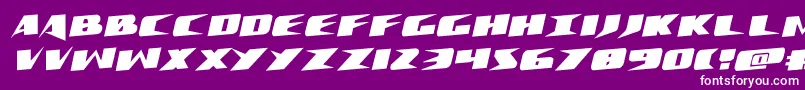 Crimesyndicaterotate Font – White Fonts on Purple Background