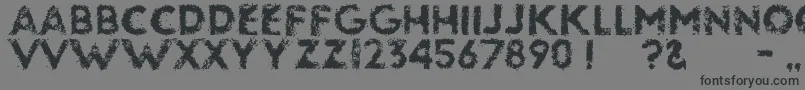 Glassbeads Font – Black Fonts on Gray Background