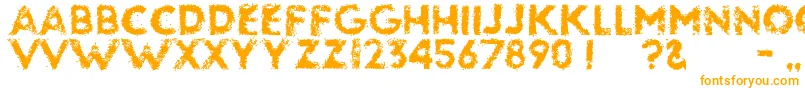 Glassbeads Font – Orange Fonts on White Background