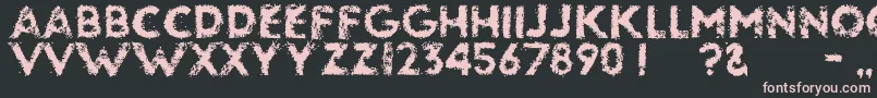 Glassbeads Font – Pink Fonts on Black Background