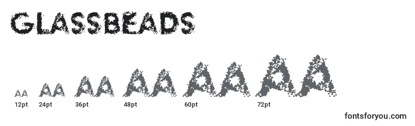 Glassbeads (110922) Font Sizes
