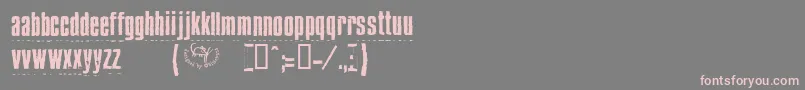 BluecakeAutospaced Font – Pink Fonts on Gray Background