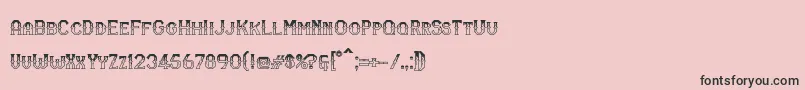 RmSerifancy Font – Black Fonts on Pink Background
