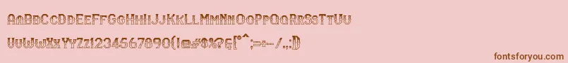 RmSerifancy Font – Brown Fonts on Pink Background
