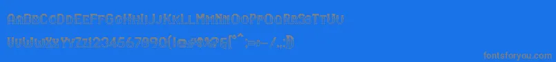 RmSerifancy Font – Gray Fonts on Blue Background